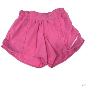 Lululemon Hotty Hot Low Rise Lined Sonic Pink Size 4